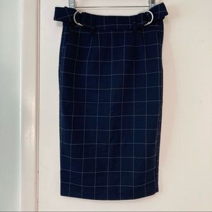Forever 21 Navy Pencil Skirt